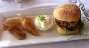 picture of wedges and a burger