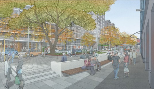 Victoria St - Volunteers Corner - artist's impression