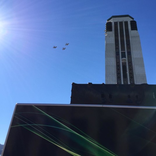 Biplanes over Pukeahu