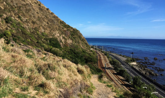 Site of former kainga at Pari Pari, south of Paekakariki