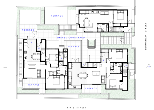 Zavos Corner ground floor plan