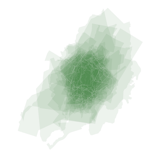 Wellington suburbs superimposed