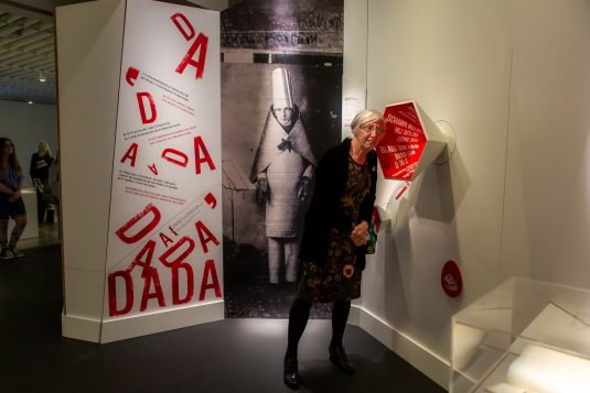 A visitor hears voices of Dada